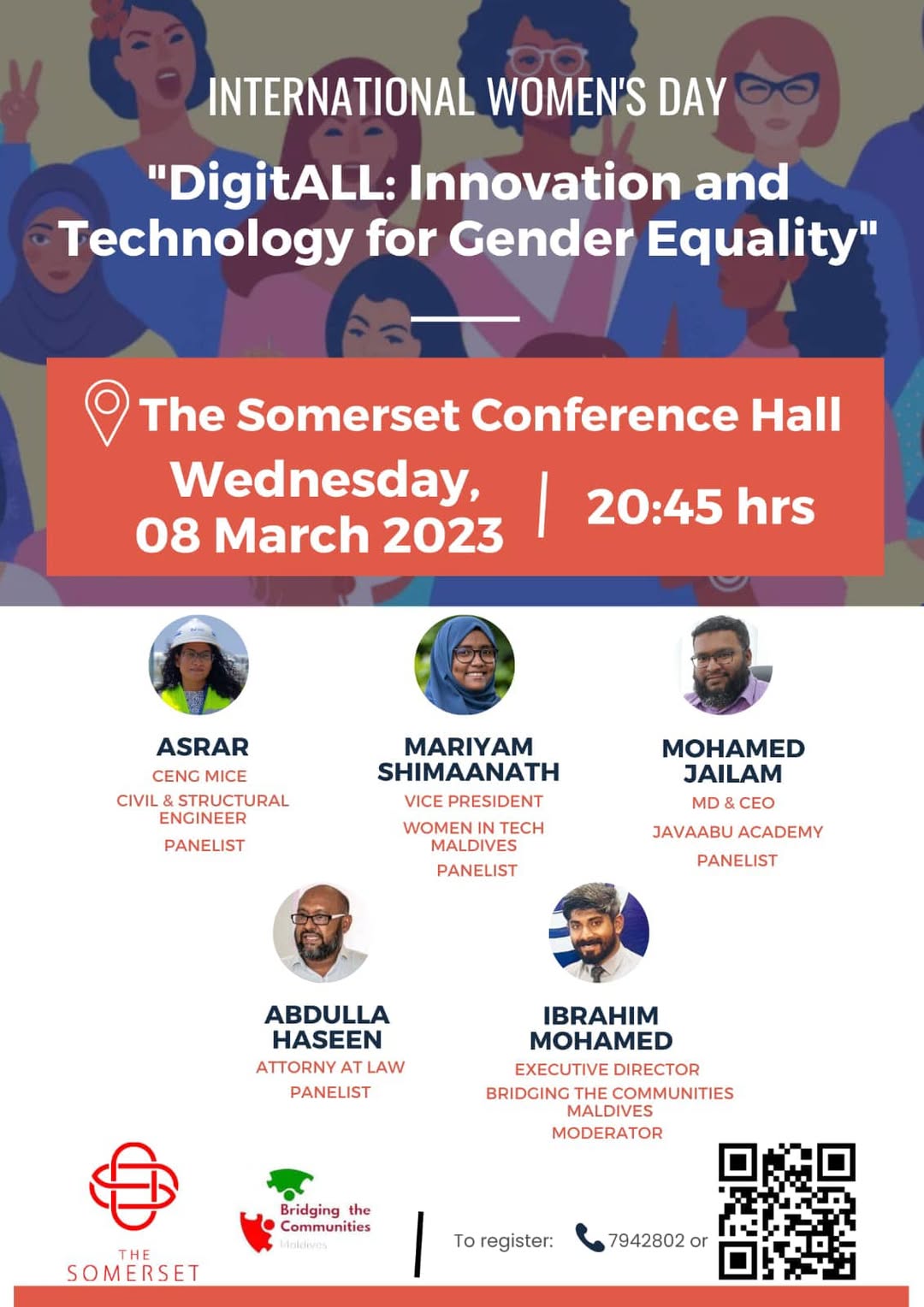 Mohamed Jailam set to speak at International Women’s Day panel
