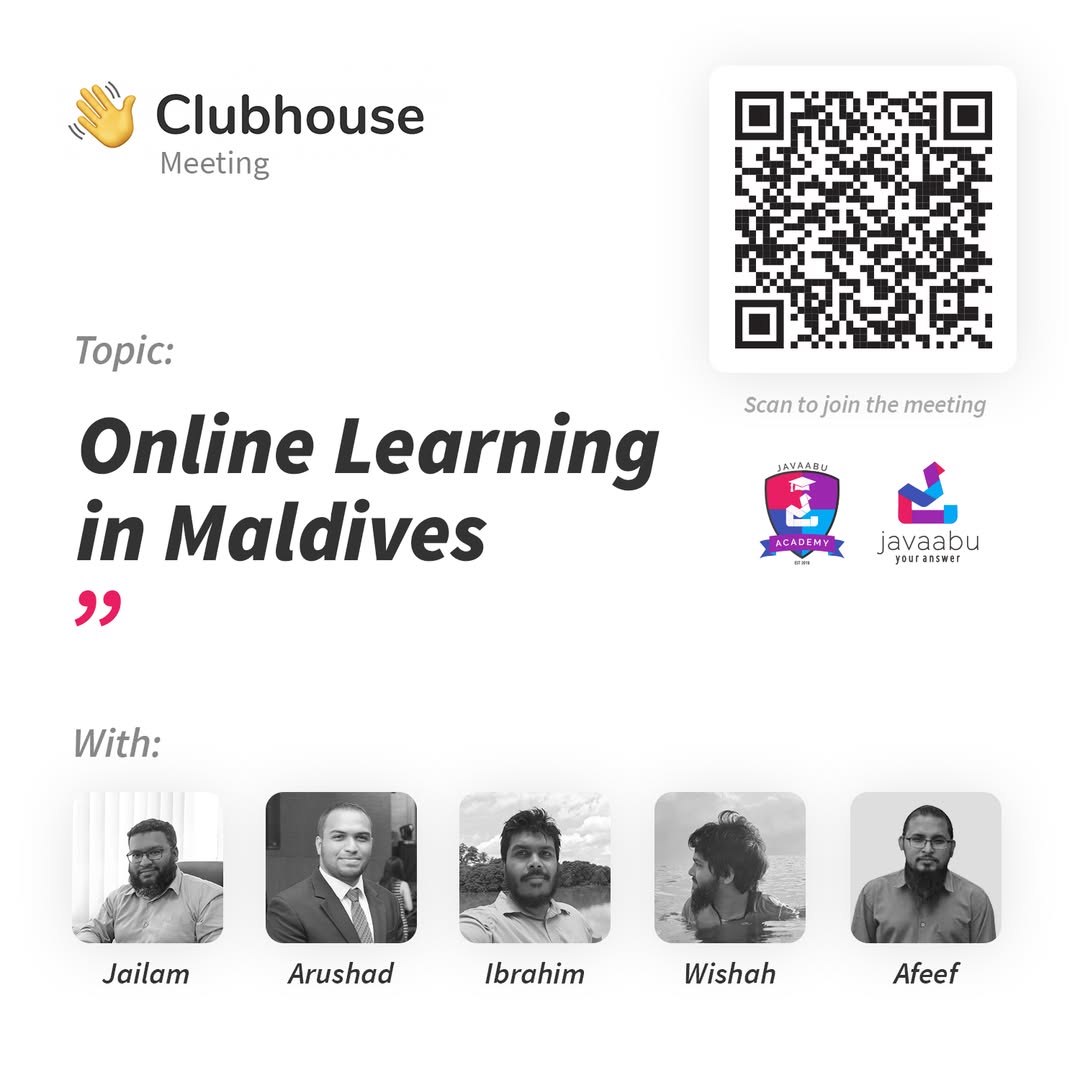 Javaabu hosts Clubhouse session on online learning opportunities in the Maldives