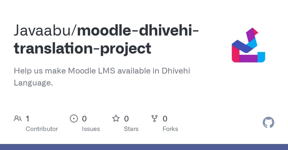 Javaabu Launches Moodle Dhivehi Translation Project
